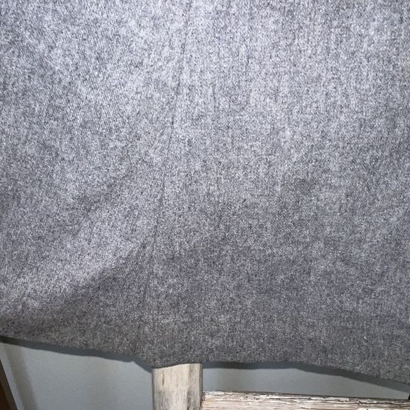 Jaeger London Vintage Gray  100% Wool High Waist A-Line Midi Skirt Sz 12 Britain - Picture 5 of 7